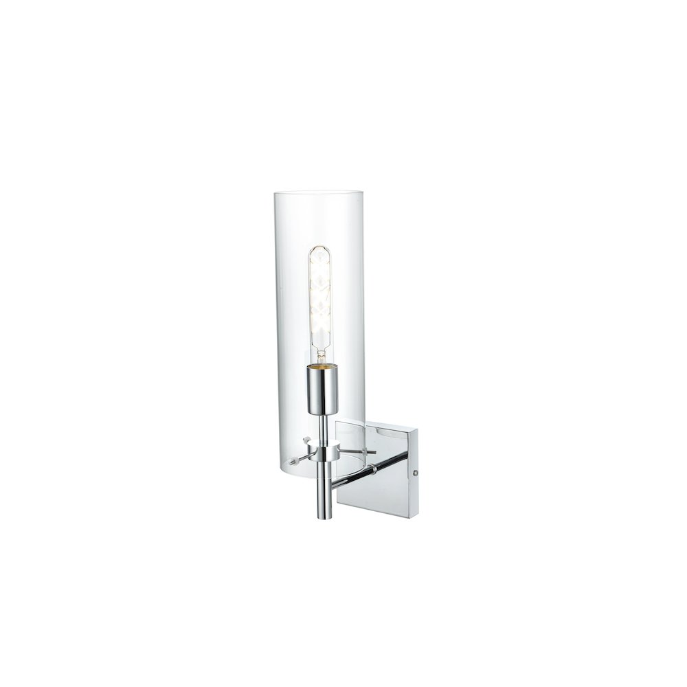 Savant 4.5 Inch Wall Sconce Clear Shade in Chrome