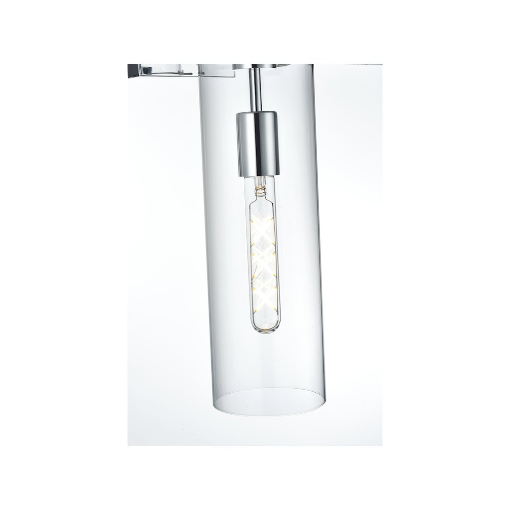 Savant 4.5 Inch Wall Sconce Clear Shade in Chrome