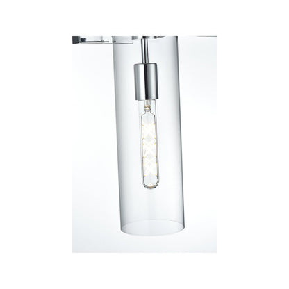Savant 4.5 Inch Wall Sconce Clear Shade in Chrome