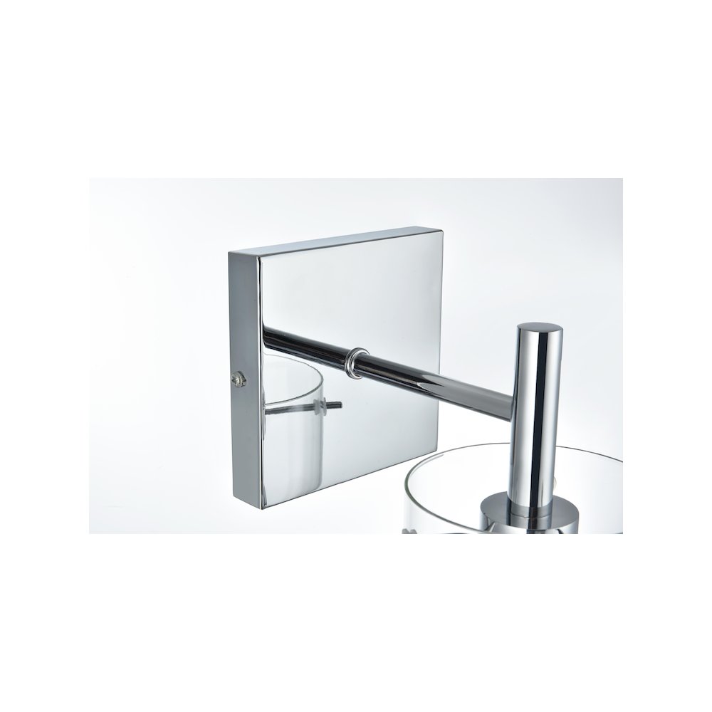 Savant 4.5 Inch Wall Sconce Clear Shade in Chrome
