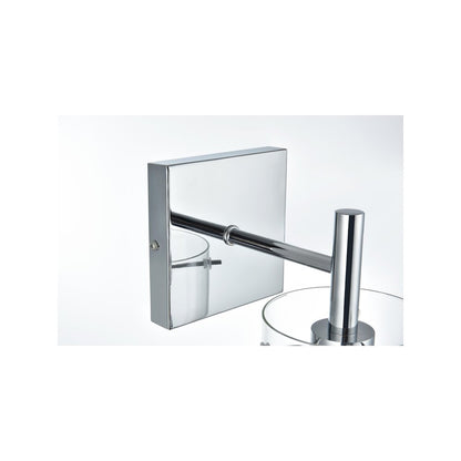 Savant 4.5 Inch Wall Sconce Clear Shade in Chrome