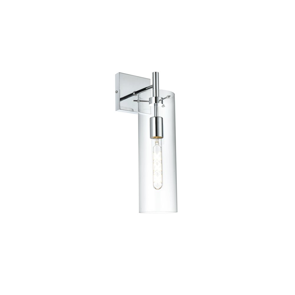 Savant 4.5 Inch Wall Sconce Clear Shade in Chrome