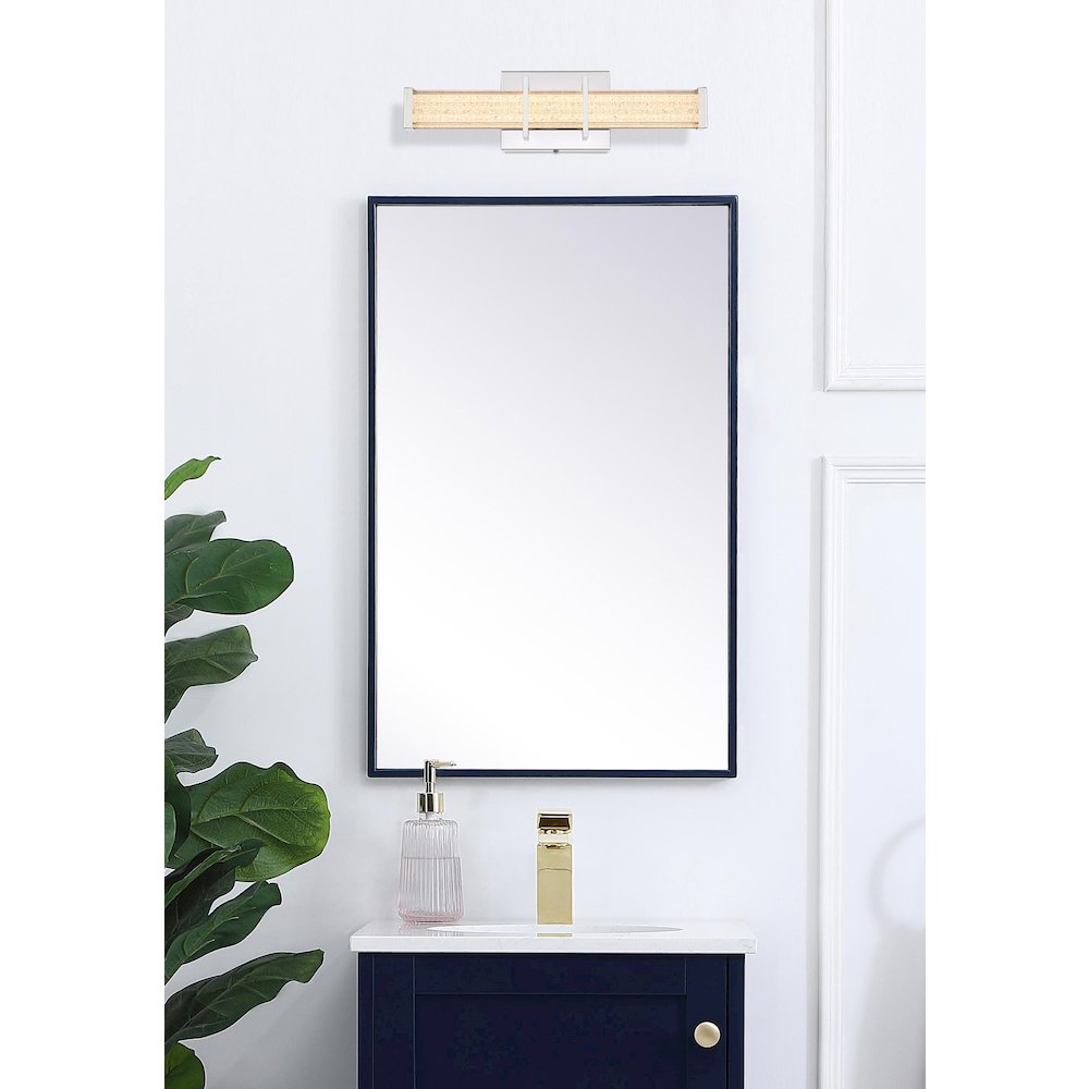 Ivaan 16 Inch Led Wall Sconce In Chrome