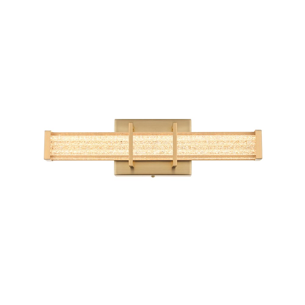 Ivaan 16 Inch Led Wall Sconce In Satin Gold