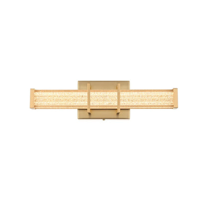 Ivaan 16 Inch Led Wall Sconce In Satin Gold