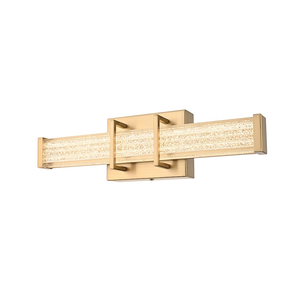 Ivaan 16 Inch Led Wall Sconce In Satin Gold