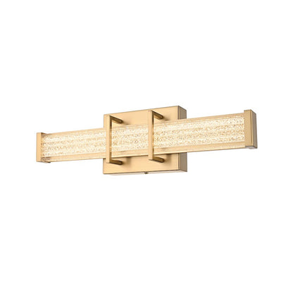 Ivaan 16 Inch Led Wall Sconce In Satin Gold