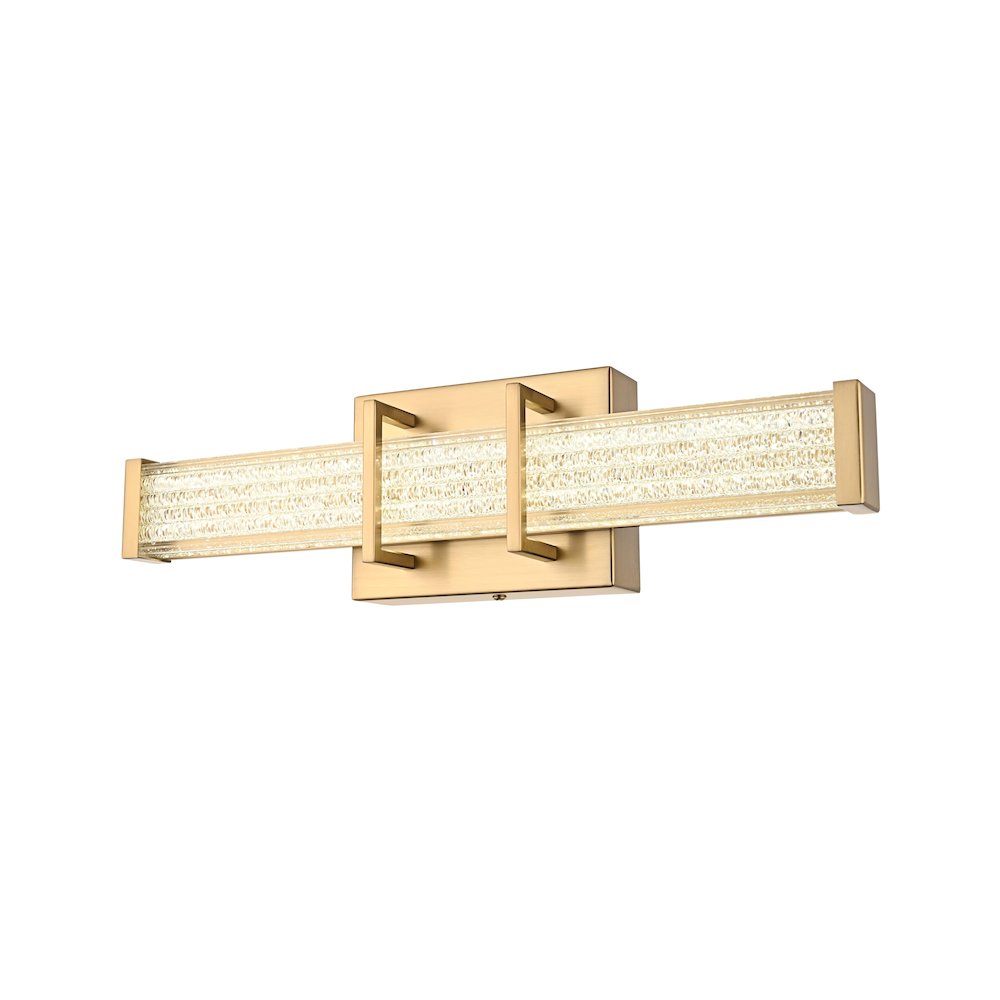 Ivaan 16 Inch Led Wall Sconce In Satin Gold