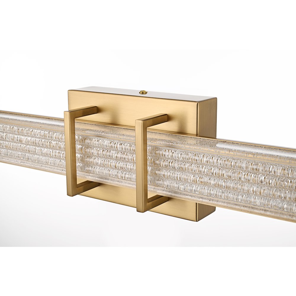 Ivaan 16 Inch Led Wall Sconce In Satin Gold