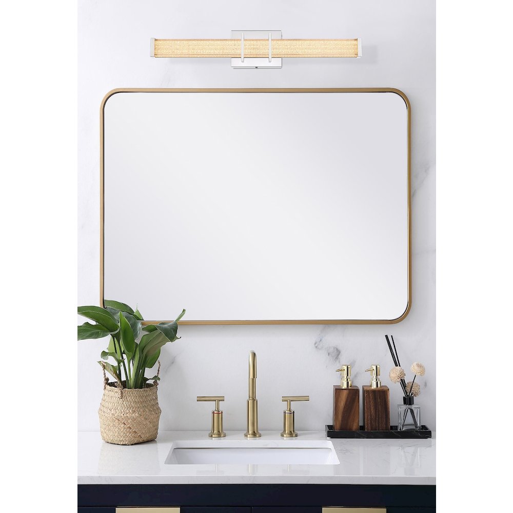 Ivaan 24 Inch Led Wall Sconce In Chrome