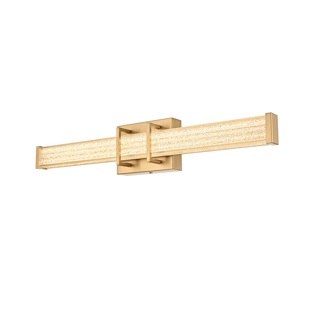 Ivaan 24 Inch Led Wall Sconce In Satin Gold
