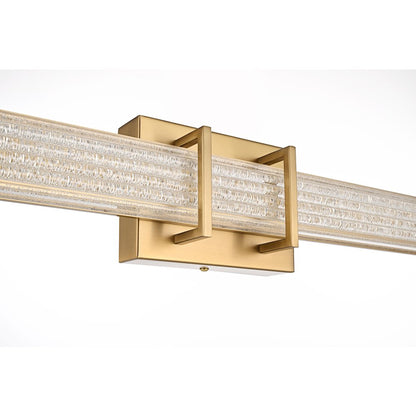 Ivaan 24 Inch Led Wall Sconce In Satin Gold