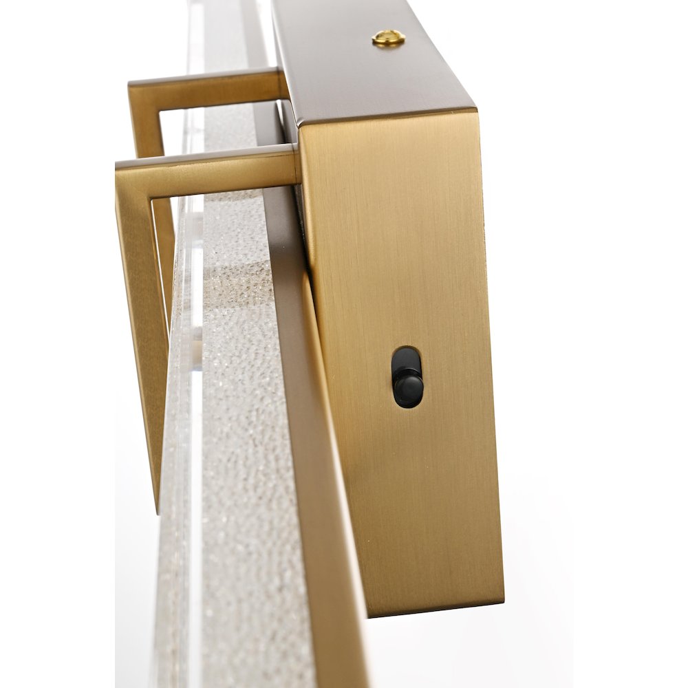 Ivaan 24 Inch Led Wall Sconce In Satin Gold