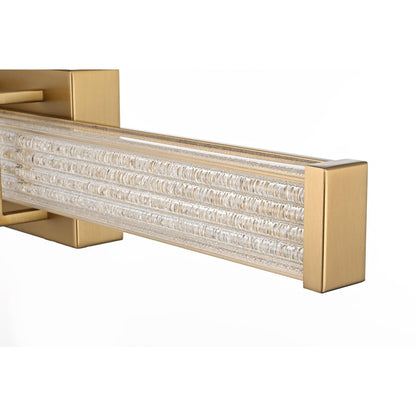 Ivaan 24 Inch Led Wall Sconce In Satin Gold