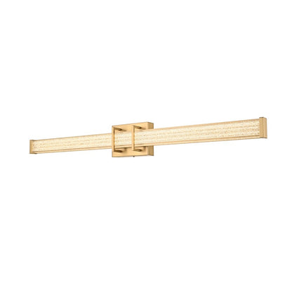 Ivaan 36 Inch Led Wall Sconce In Satin Gold