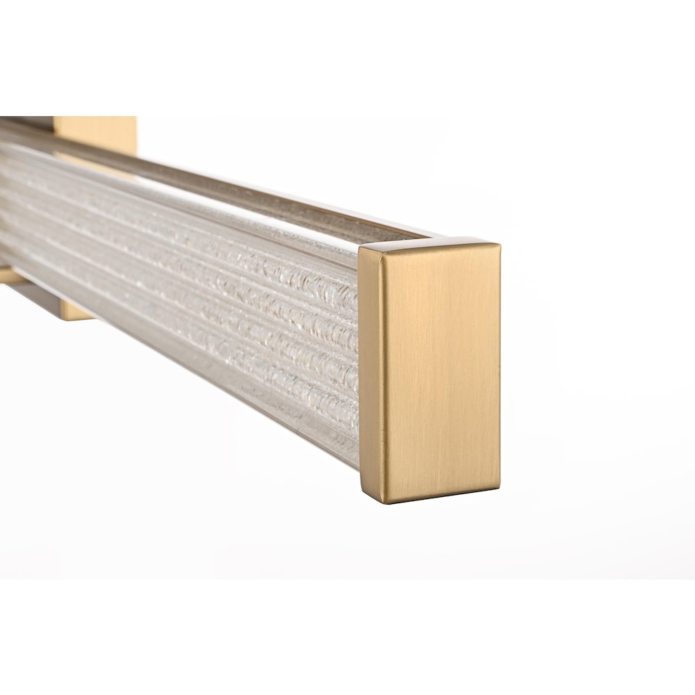 Ivaan 36 Inch Led Wall Sconce In Satin Gold