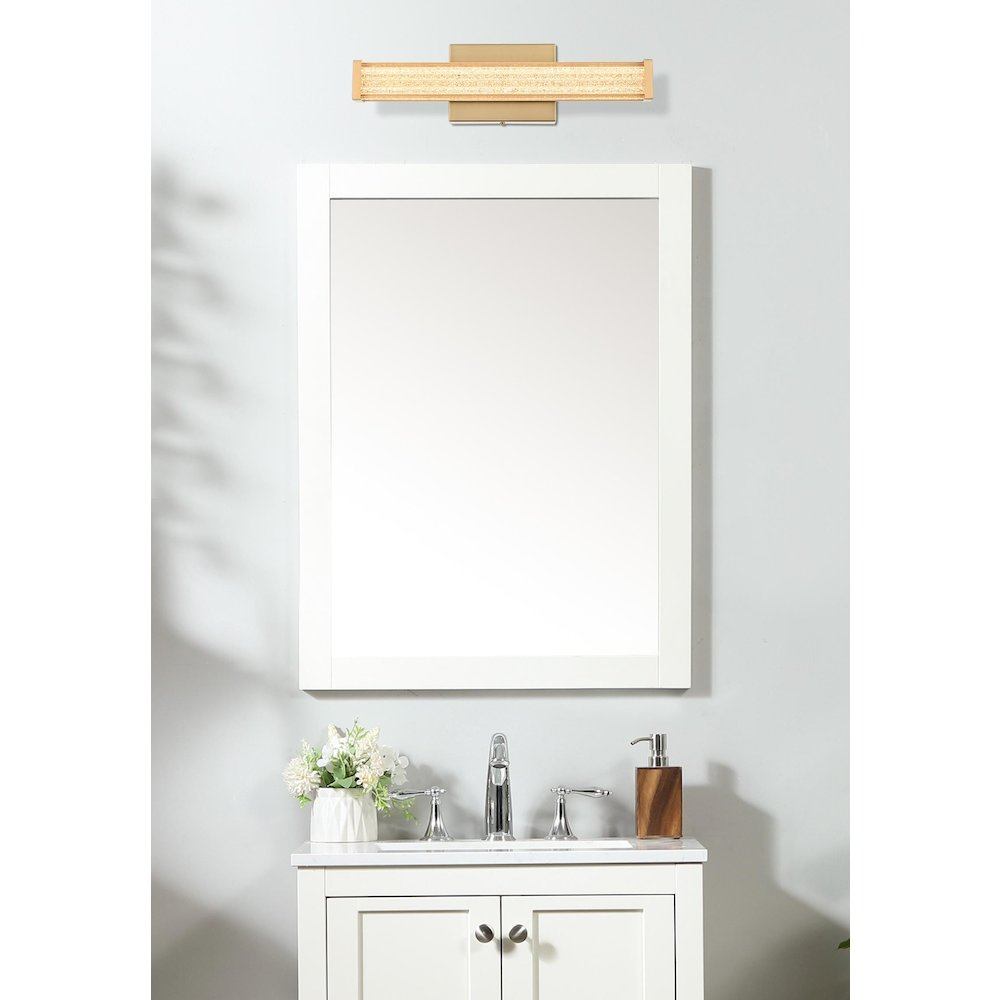 Jaxx 16 Inch Led Wall Sconce In Satin Gold