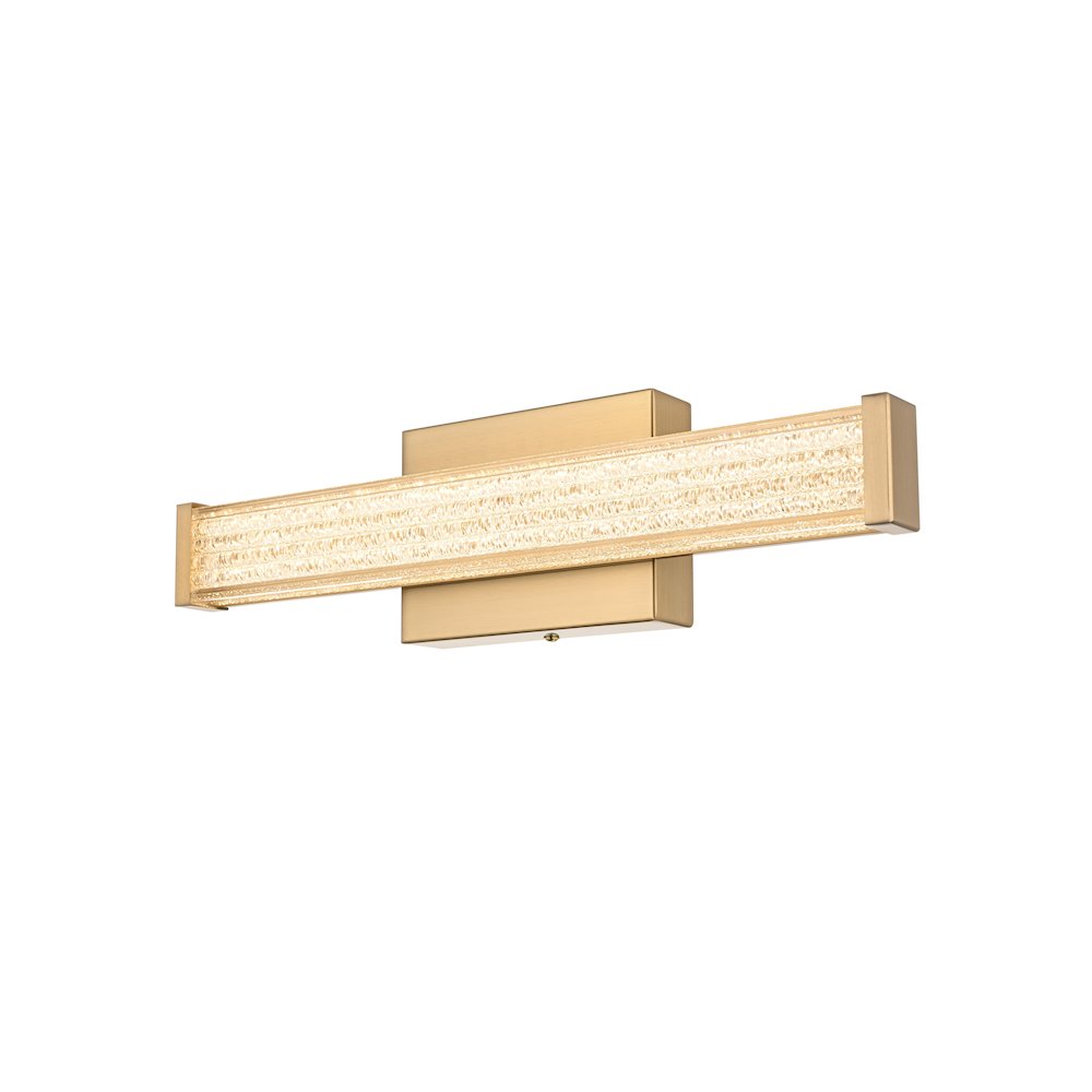 Jaxx 16 Inch Led Wall Sconce In Satin Gold