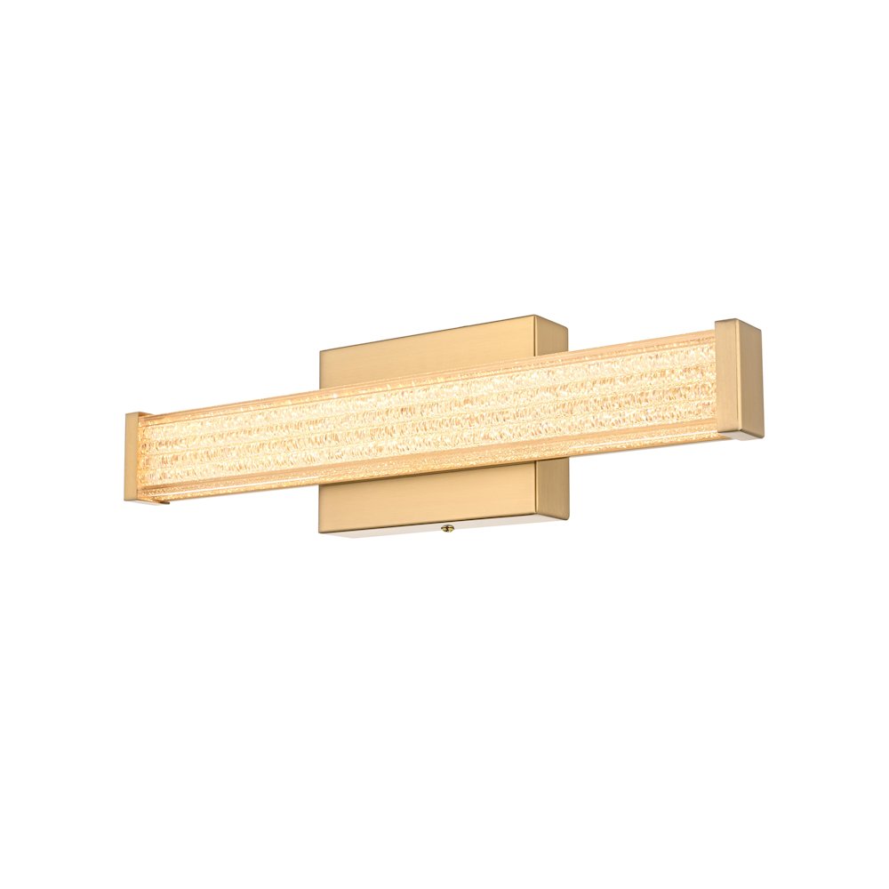 Jaxx 16 Inch Led Wall Sconce In Satin Gold