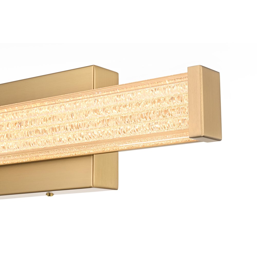 Jaxx 16 Inch Led Wall Sconce In Satin Gold