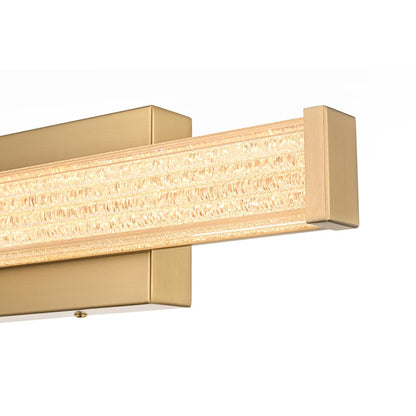Jaxx 16 Inch Led Wall Sconce In Satin Gold