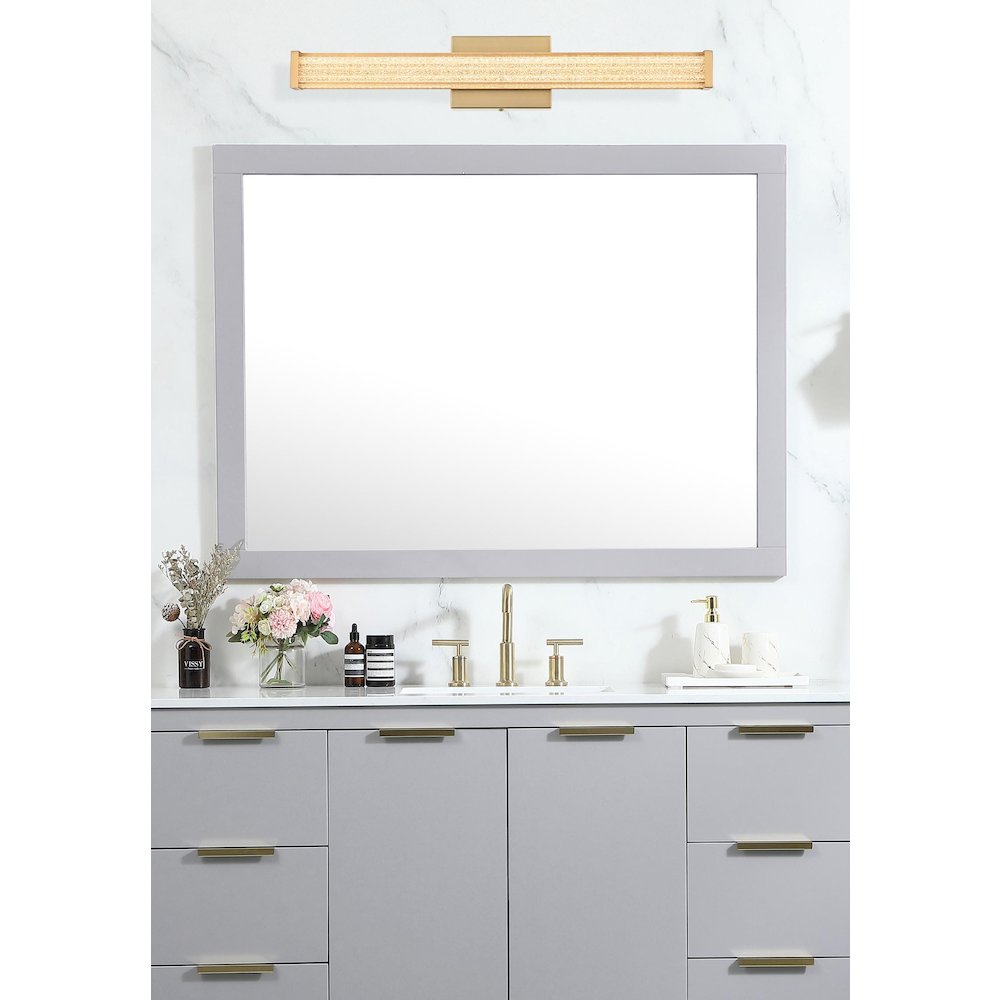 Jaxx 24 Inch Led Wall Sconce In Satin Gold