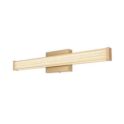 Jaxx 24 Inch Led Wall Sconce In Satin Gold