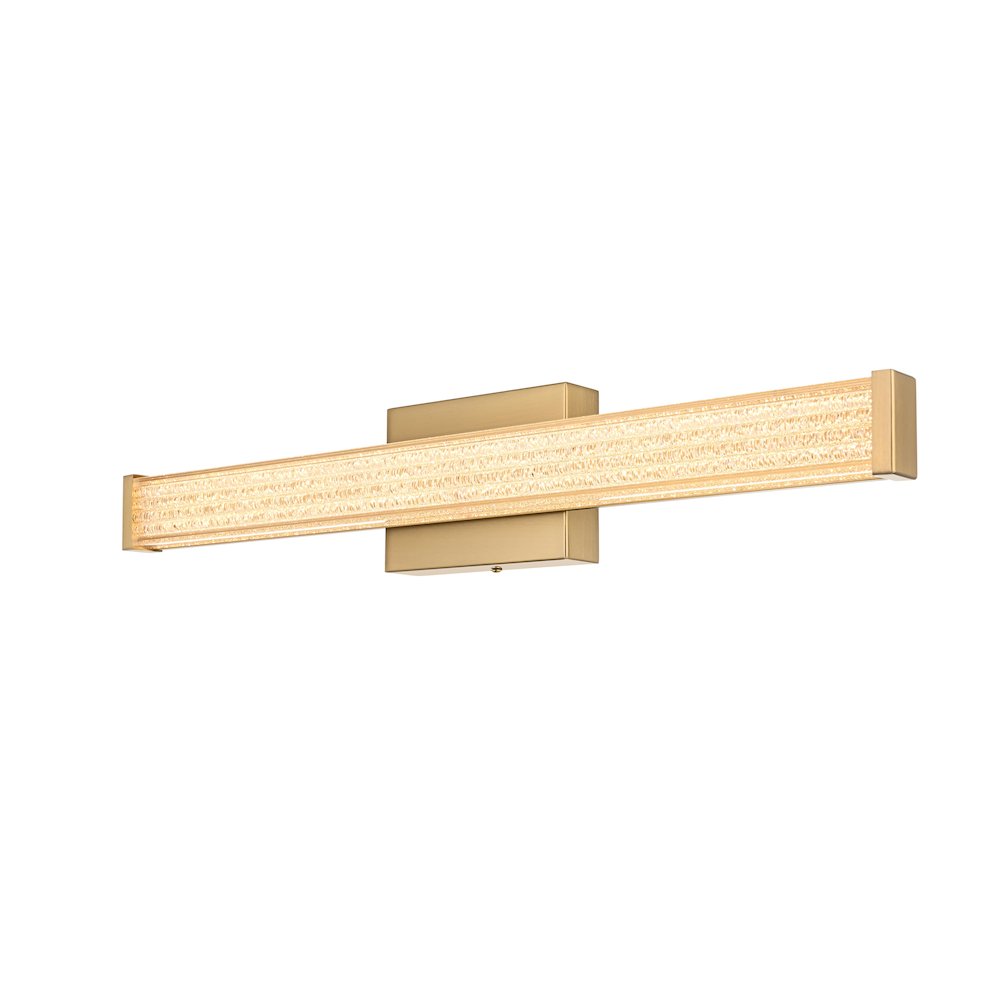 Jaxx 24 Inch Led Wall Sconce In Satin Gold