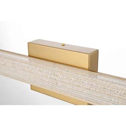 Jaxx 24 Inch Led Wall Sconce In Satin Gold