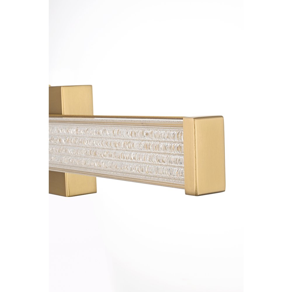 Jaxx 24 Inch Led Wall Sconce In Satin Gold