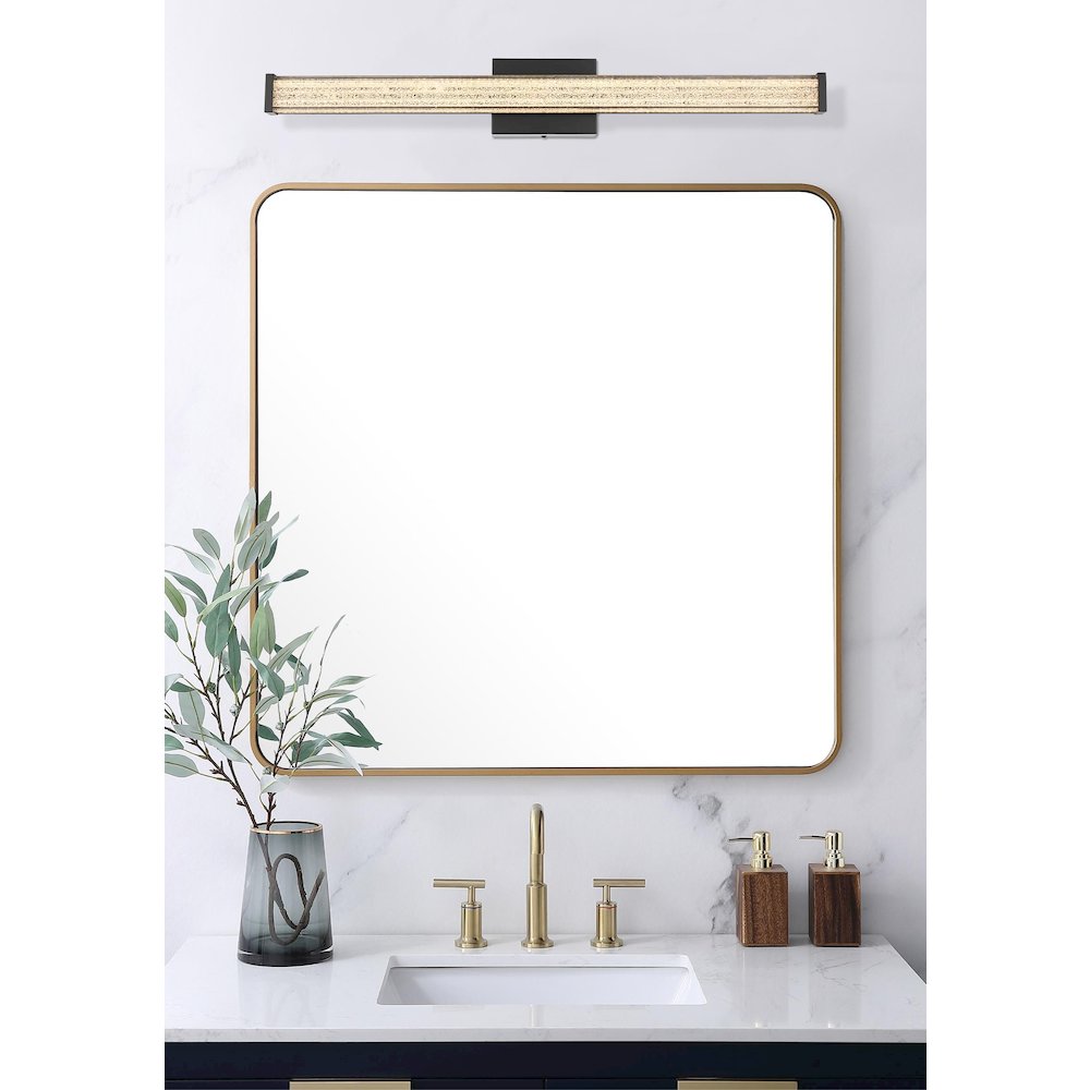 Jaxx 31 Inch Led Wall Sconce In Black