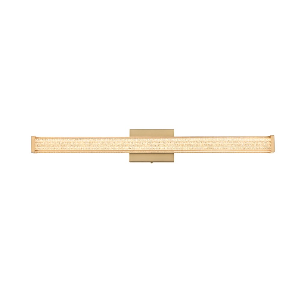 Jaxx 31 Inch Led Wall Sconce In Satin Gold