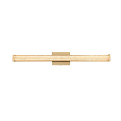 Jaxx 31 Inch Led Wall Sconce In Satin Gold