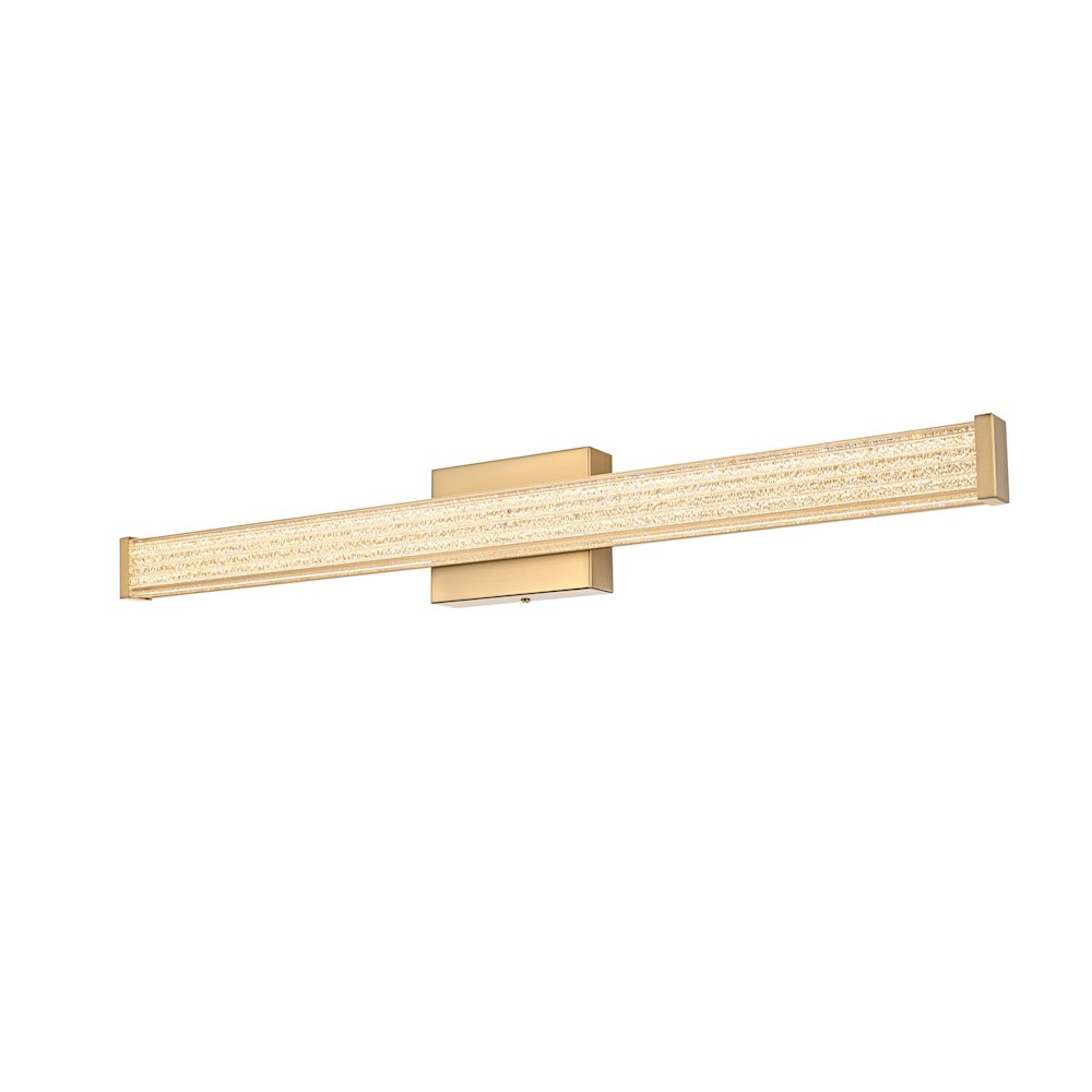 Jaxx 31 Inch Led Wall Sconce In Satin Gold