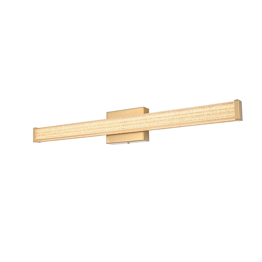 Jaxx 31 Inch Led Wall Sconce In Satin Gold