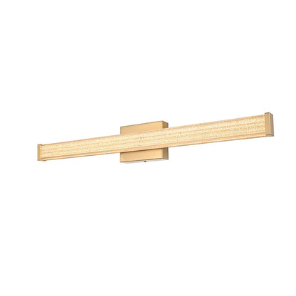 Jaxx 31 Inch Led Wall Sconce In Satin Gold