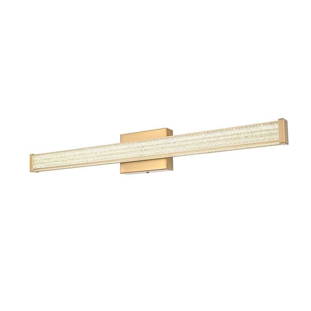 Jaxx 31 Inch Led Wall Sconce In Satin Gold