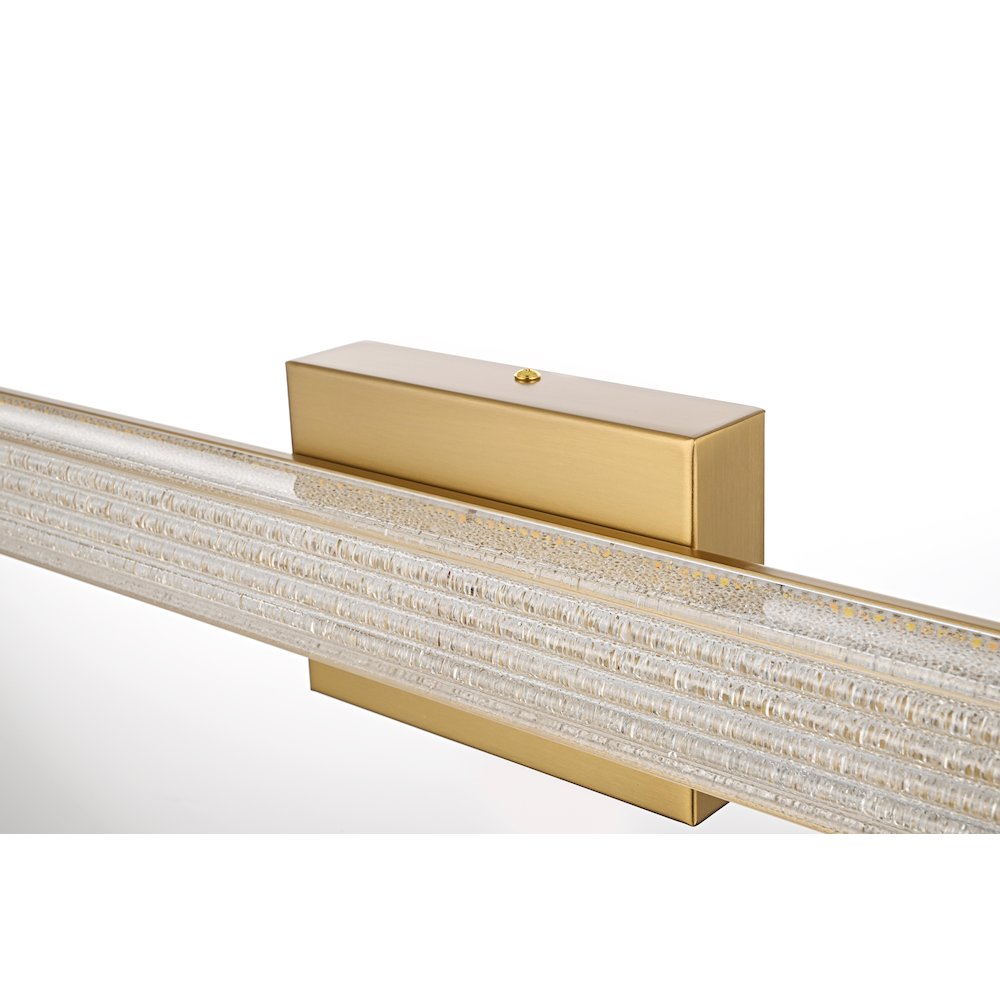 Jaxx 31 Inch Led Wall Sconce In Satin Gold