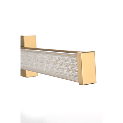 Jaxx 31 Inch Led Wall Sconce In Satin Gold