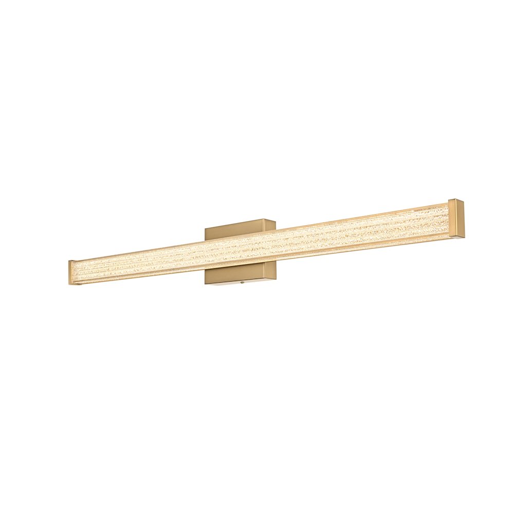 Jaxx 36 Inch Led Wall Sconce In Satin Gold