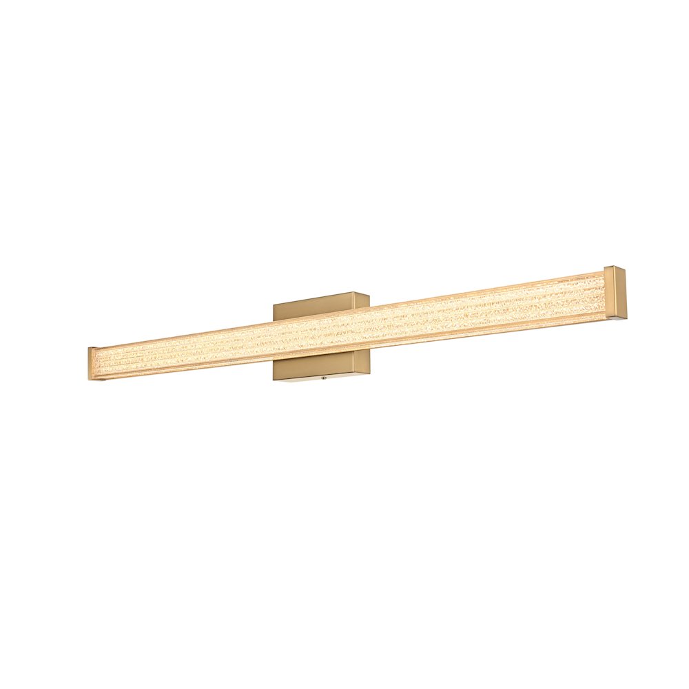 Jaxx 36 Inch Led Wall Sconce In Satin Gold