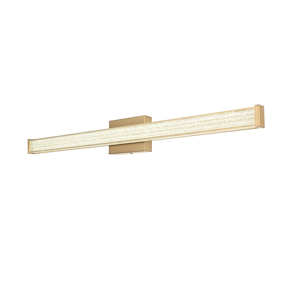 Jaxx 36 Inch Led Wall Sconce In Satin Gold