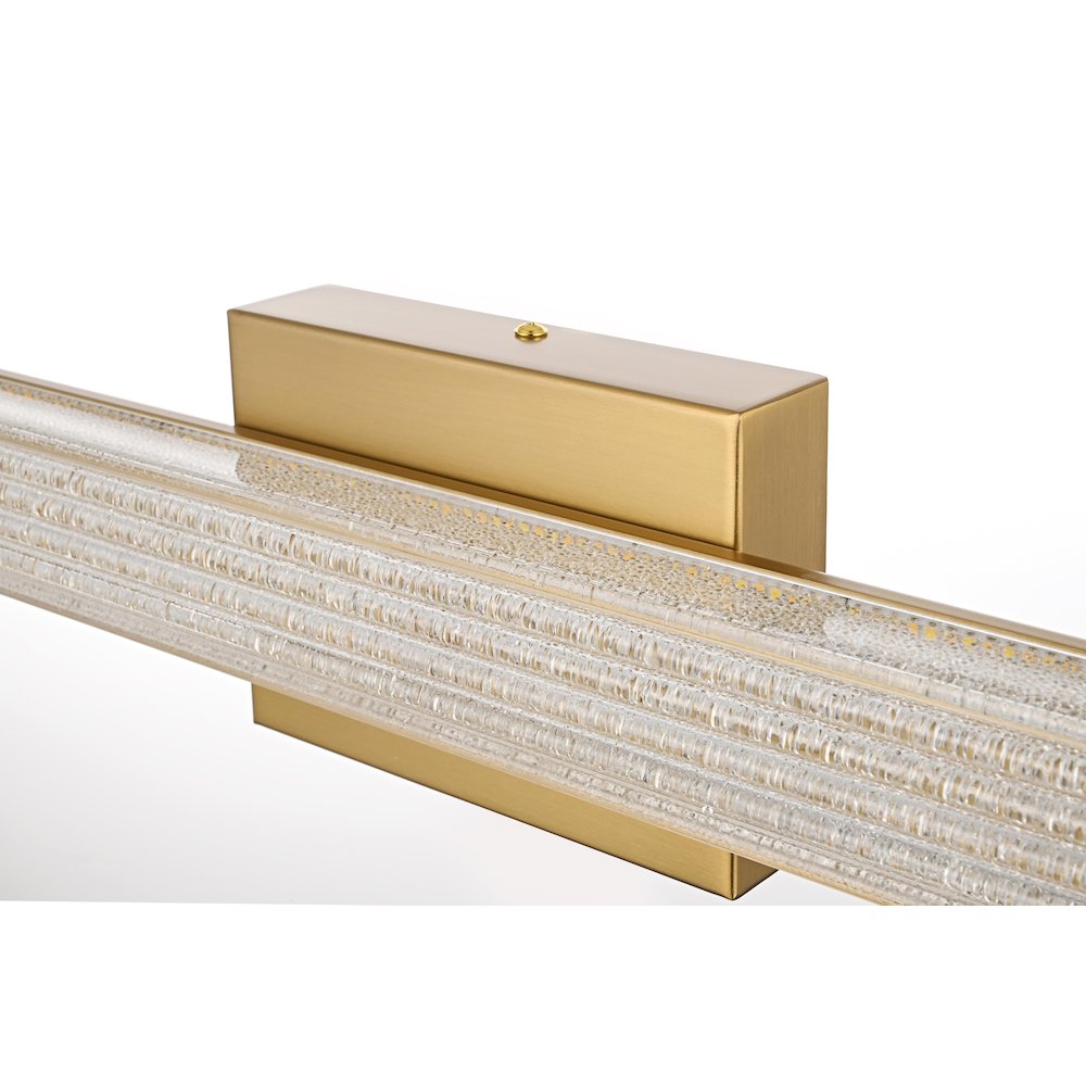 Jaxx 36 Inch Led Wall Sconce In Satin Gold