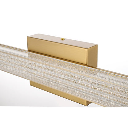 Jaxx 36 Inch Led Wall Sconce In Satin Gold