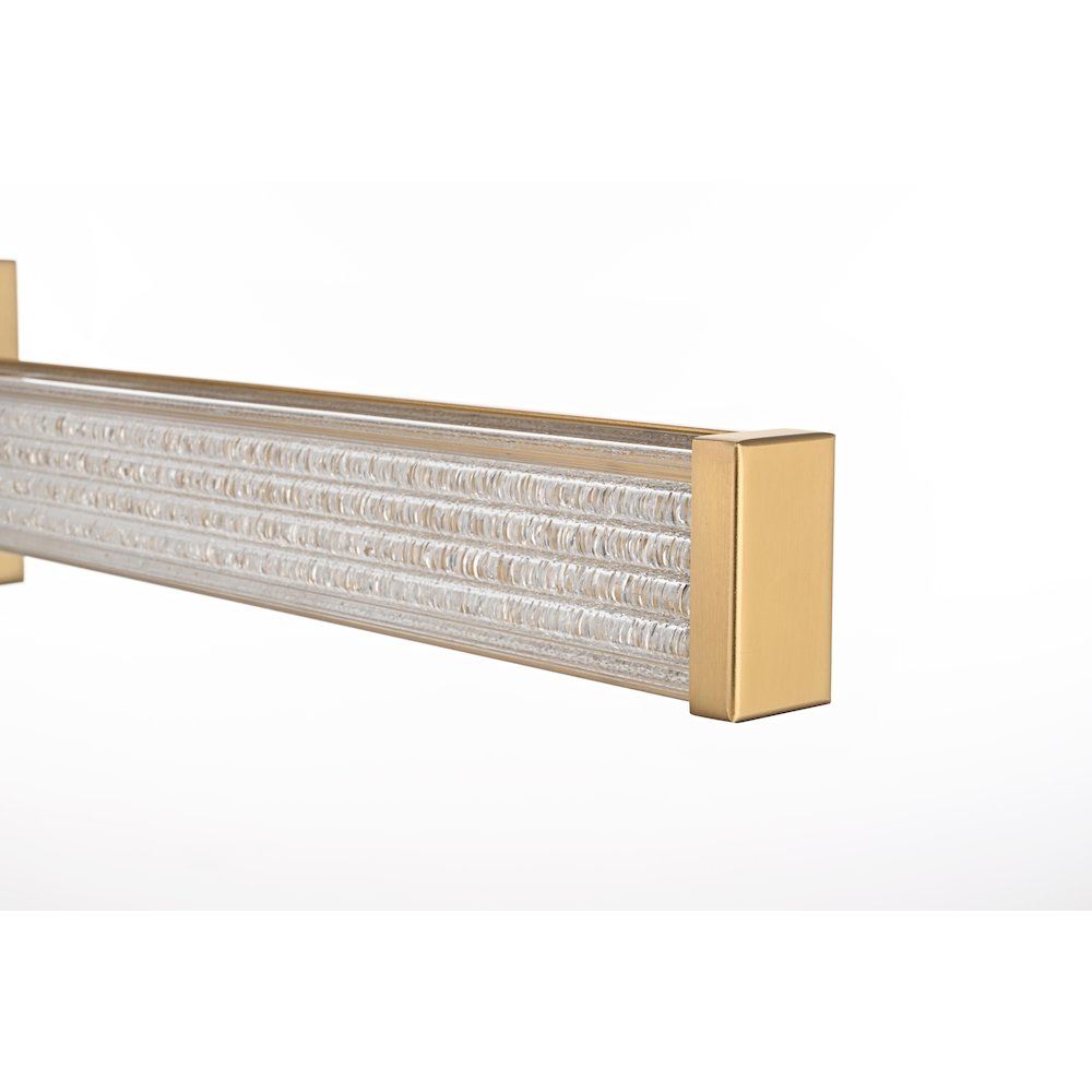 Jaxx 36 Inch Led Wall Sconce In Satin Gold