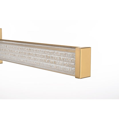 Jaxx 36 Inch Led Wall Sconce In Satin Gold