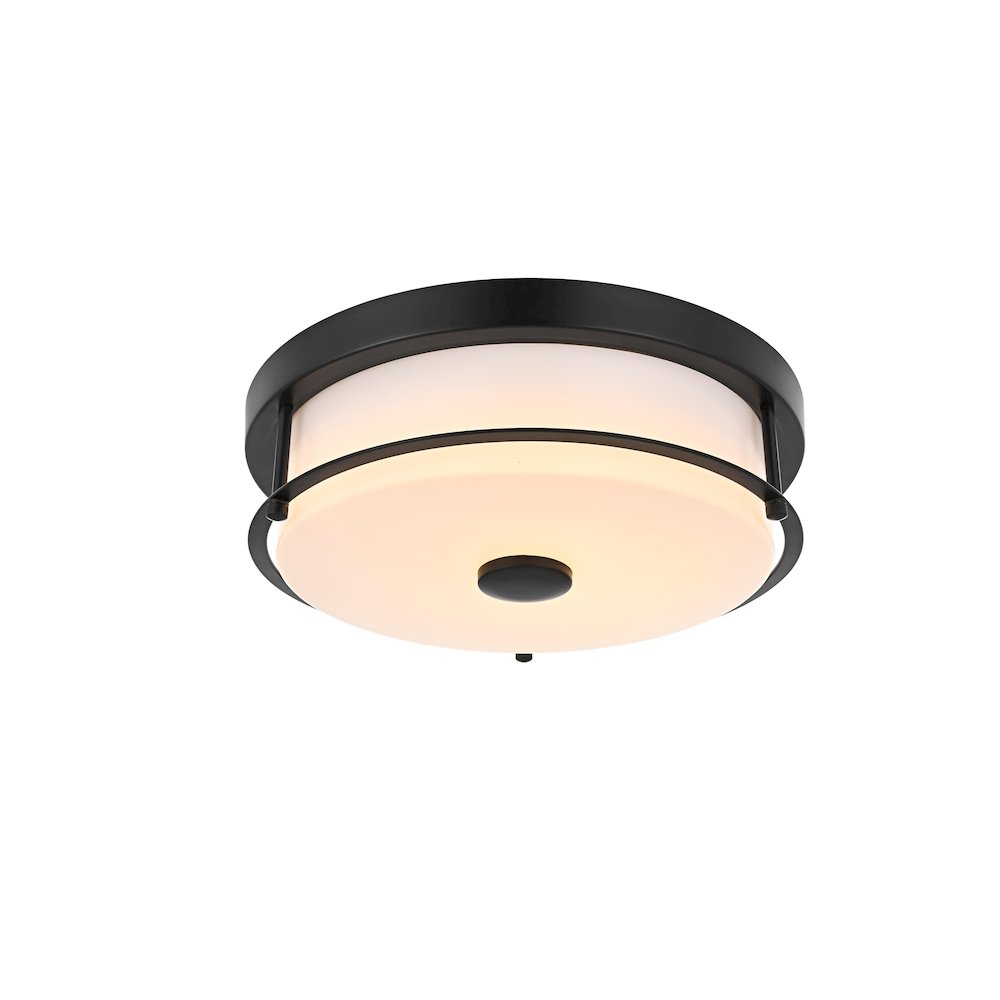 Kolson 12 Inch Led Flush Mount In Black