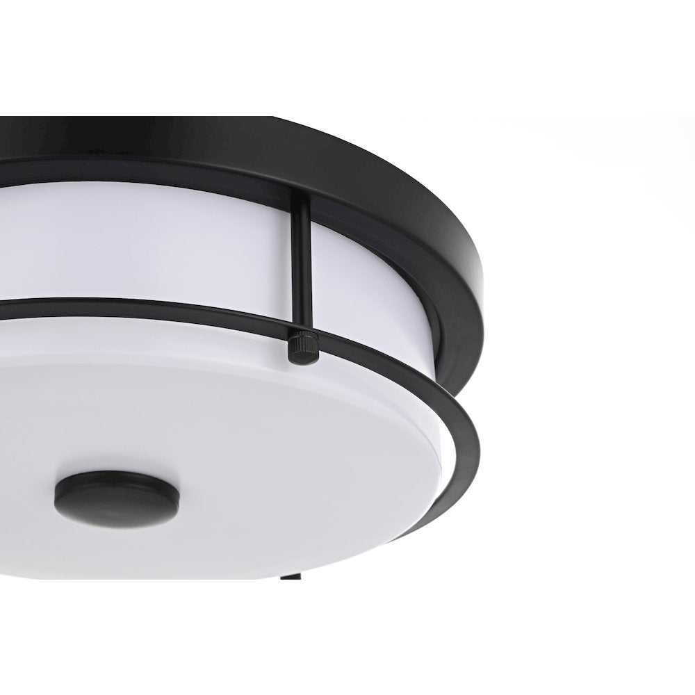 Kolson 12 Inch Led Flush Mount In Black