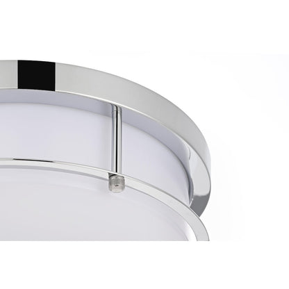 Kolson 12 Inch Led Flush Mount In Chrome