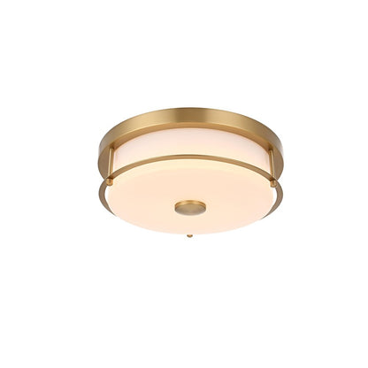 Kolson 12 Inch Led Flush Mount In Satin Gold